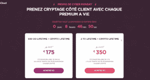 détails de l'offre de pcloud pour le cyber monday