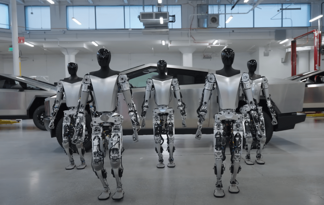 Tesla Unveils Video of Synchronized Humanoid Robots in Action