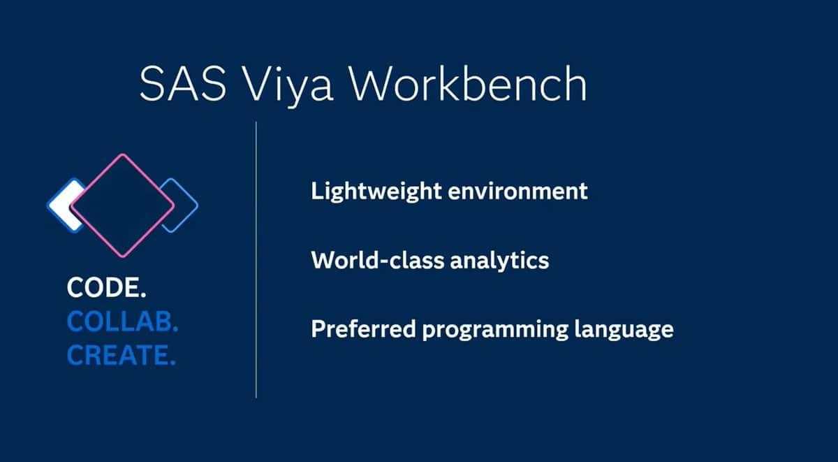 SAS lance officiellement le Viya Workbench sur le marché