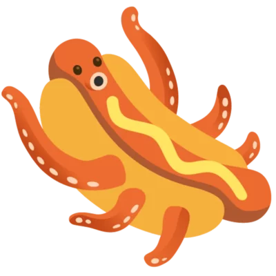 hot dog pieuvre
