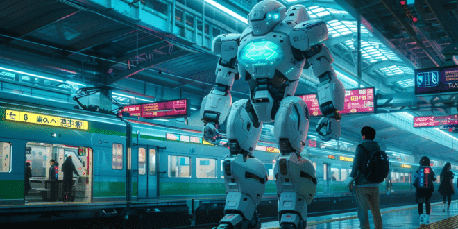 robot humanoïde train japon