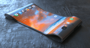 Un smartphone avec un écran Samsung flexible.